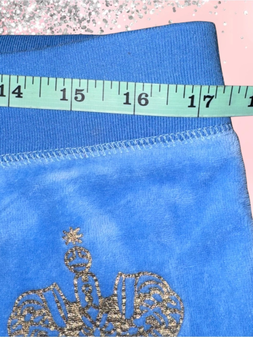 Juicy Couture Sky Blue Velour Zip Hoodie & Joggers - Picture 13 of 14